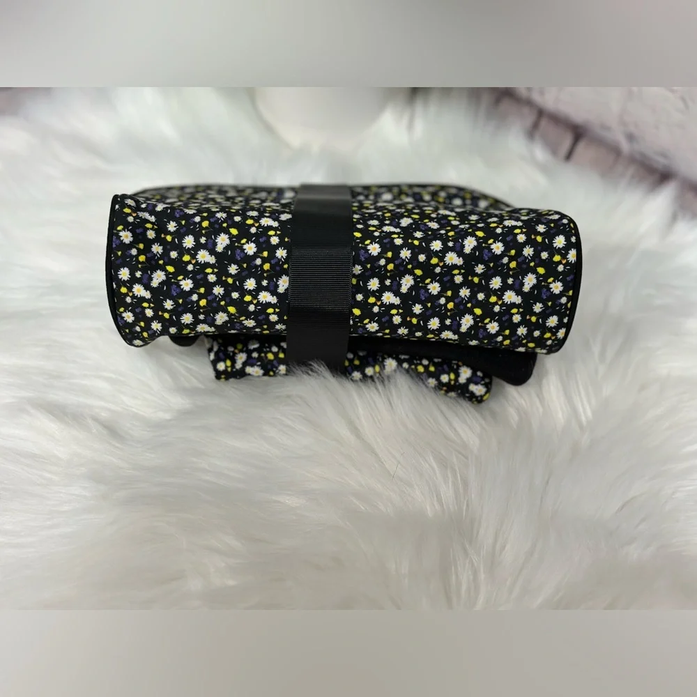 3 Pack Daisy Floral Makeup Storage Bags Set for Women Girls